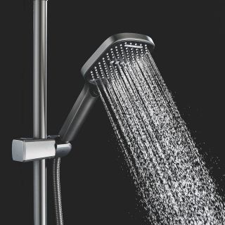 Душевая стойка Shevanik S4036T оружейная сталь